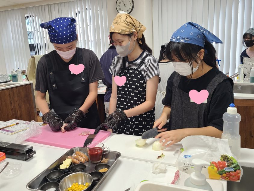 きずな高校様クッキングクラス【クマちゃんオムライス編】