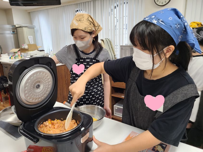 きずな高校様クッキングクラス【クマちゃんオムライス編】
