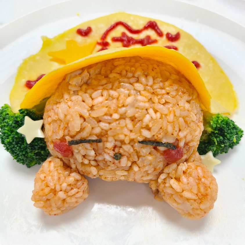 きずな高校様クッキングクラス【クマちゃんオムライス編】